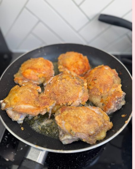 Parmesan chicken thighs